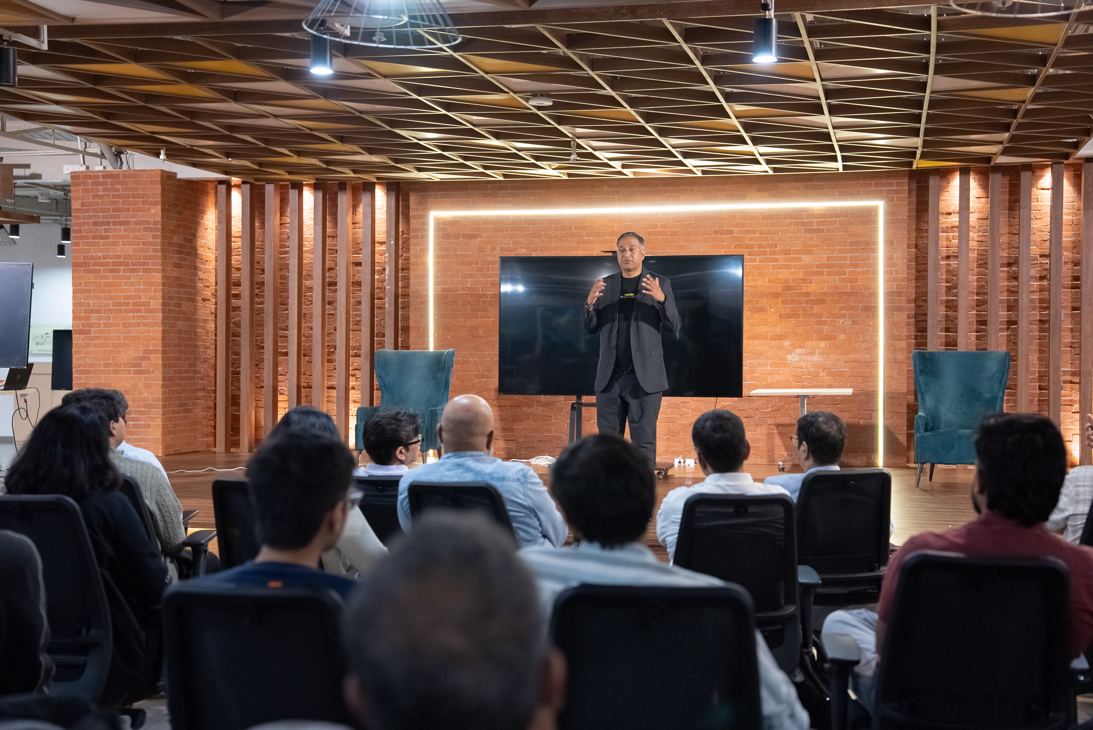 Ramesh Raskar at a Bharat1.ai event